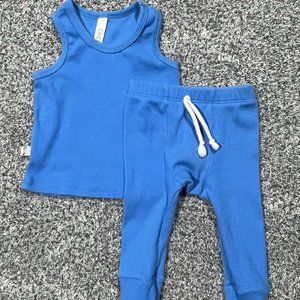 Childhoods 6-12m Rib Knit Tank and Pant set